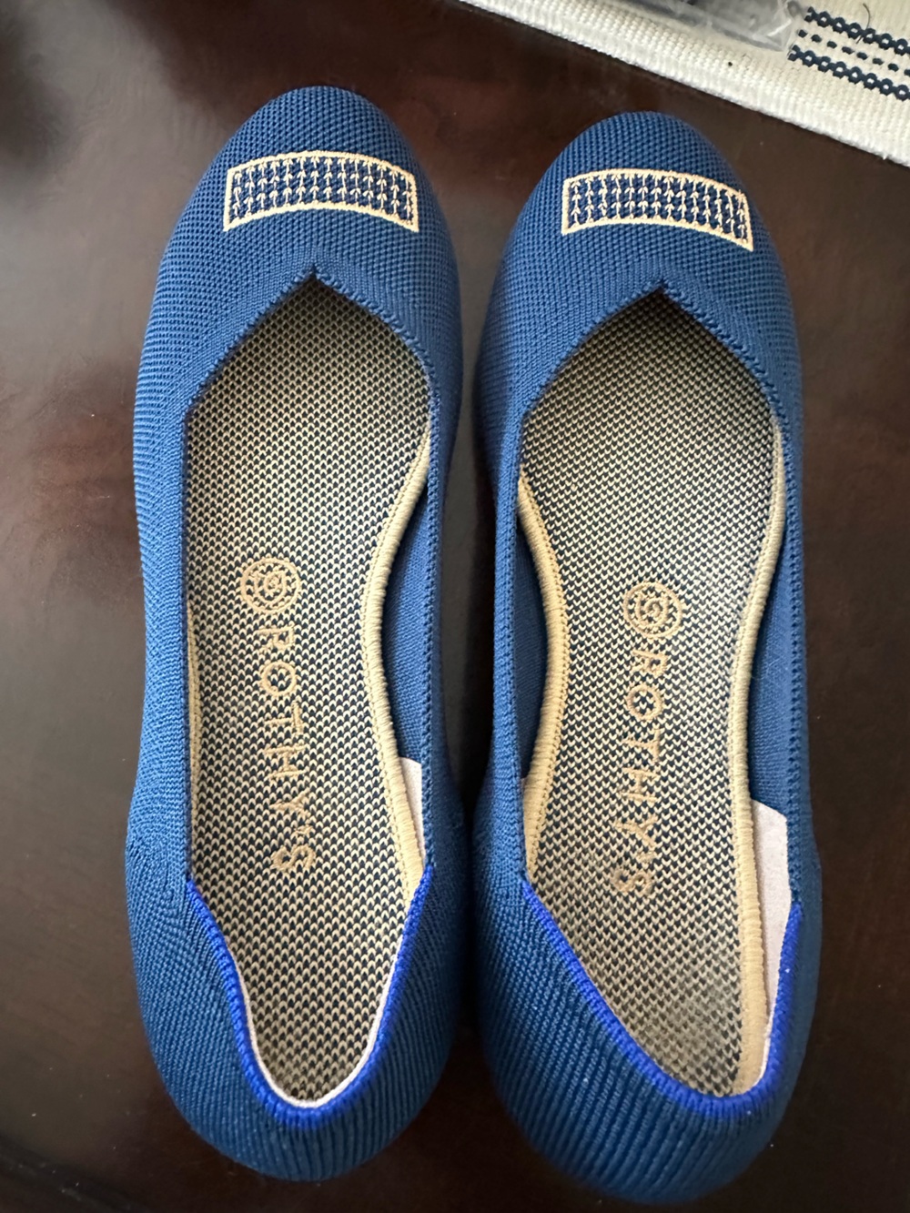 Rothy's Special Edition Blue Holiday Licorice Size 9 Flats
